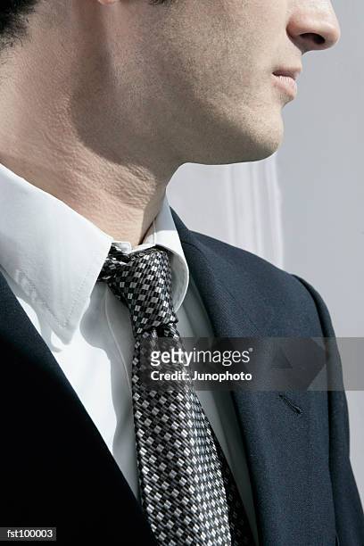 close-up of businessman - 襟 ストックフォトと画像