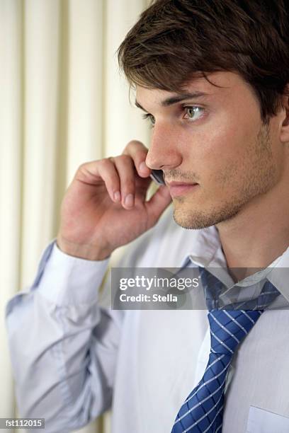 businessman using cell phone - stella stock pictures, royalty-free photos & images