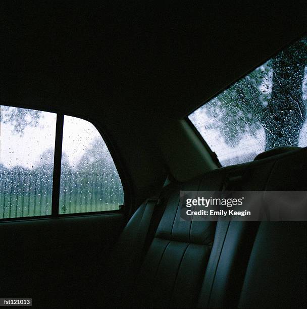 backseat of car - car interior no people stock pictures, royalty-free photos & images