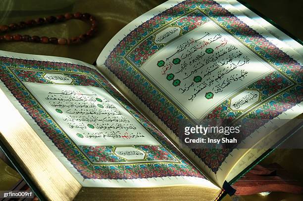religious book - quran - shah stock-fotos und bilder