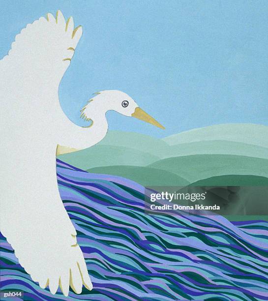 white crane - japanese cranes stock illustrations