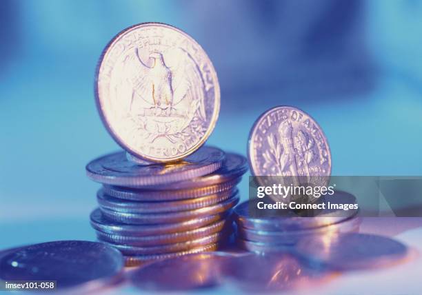 Stack Dimes Stack Of Dimes Photos and Premium High Res Pictures - Getty Images