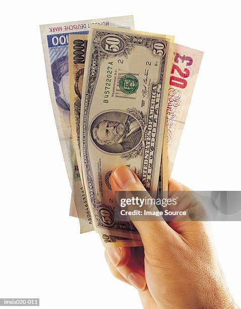 banknotes - german mark note stock pictures, royalty-free photos & images