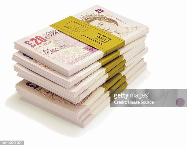 banknotes - twenty pound note 個照片及圖片檔