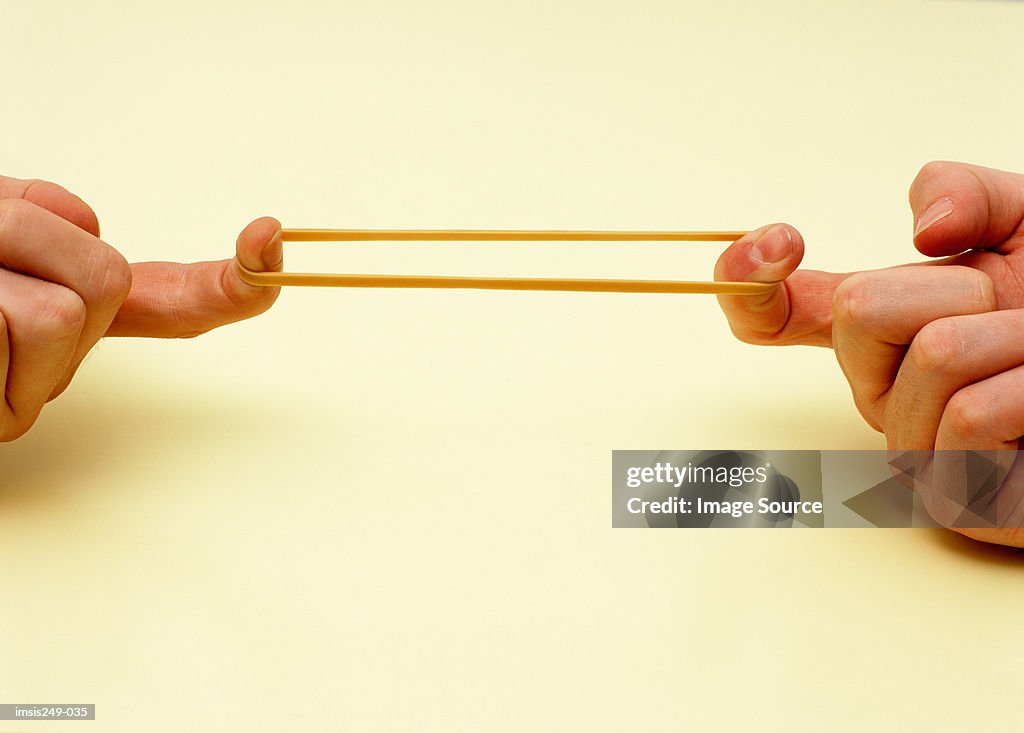 Stretching rubber band