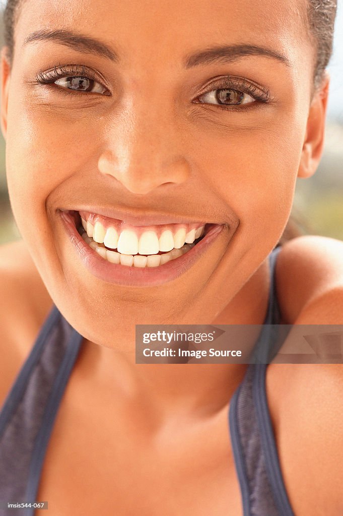 Smiling young woman