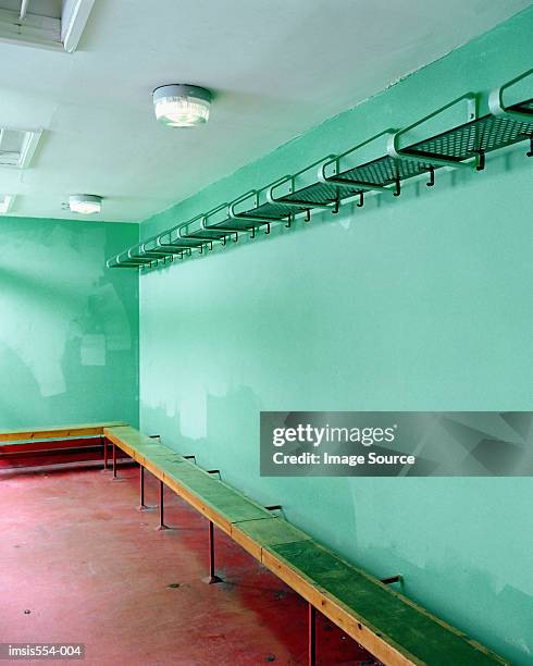 empty changing room - locker room wall stock pictures, royalty-free photos & images