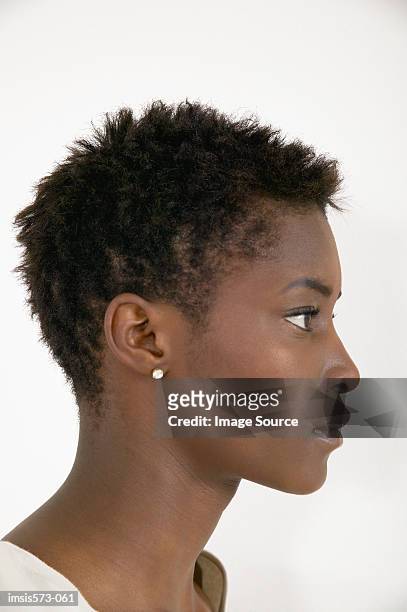 profile of african american woman - side profile stock pictures, royalty-free photos & images