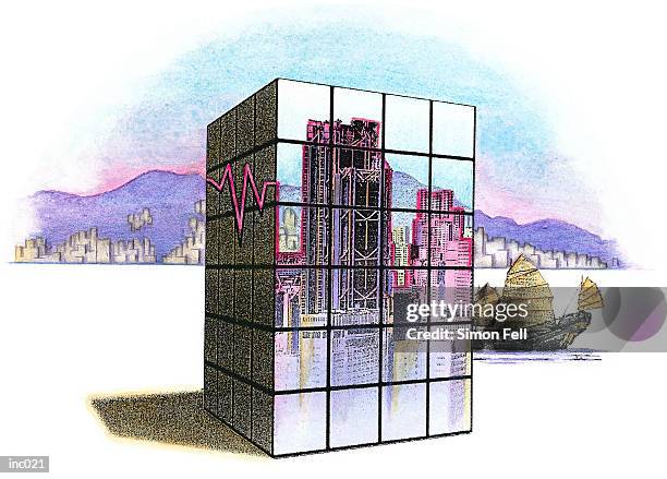 illustrations, cliparts, dessins animés et icônes de chinese economy - boom économique des tigres de l'asie