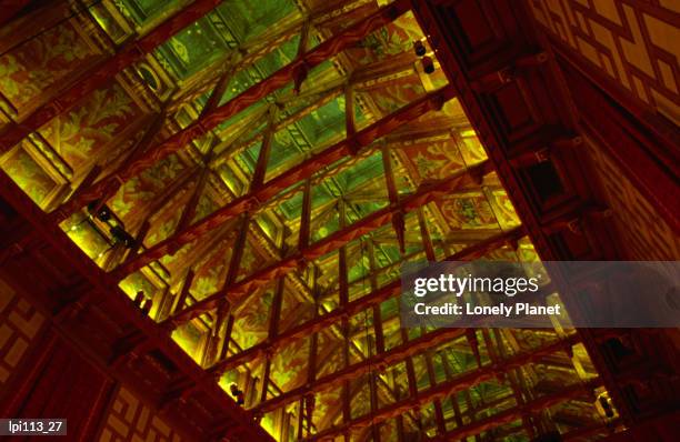 ceiling of stadshuset (town hall) on kungsholmen (king?s island). - stockholm county stockfoto's en -beelden