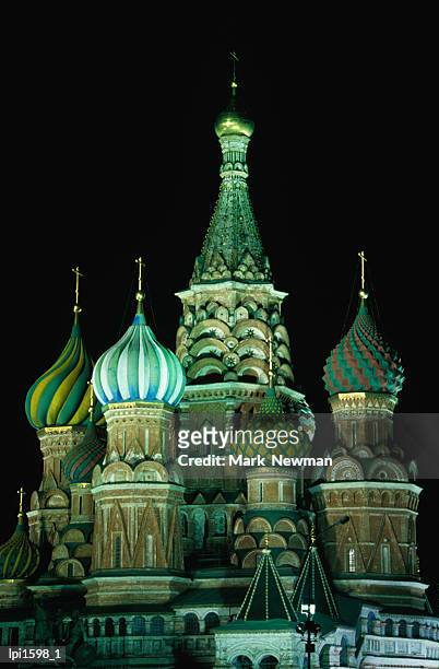 st basil's cathedral on red square, moscow, russia - onion dome stock pictures, royalty-free photos & images