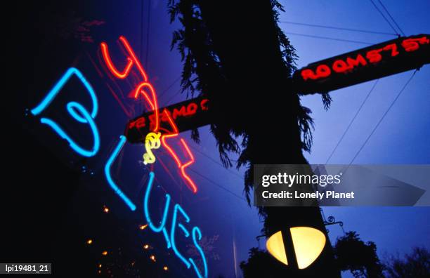 new orleans creole restaurant and state hotel signs, seattle, washington, united states of america, north america - new orleans imagens e fotografias de stock