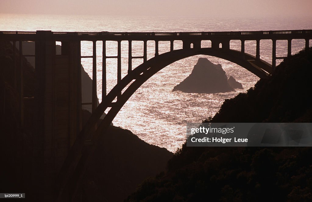 Bixby Creek Bridge, Big Sur, near Monterey Bay, Monterey Bay, United States of America