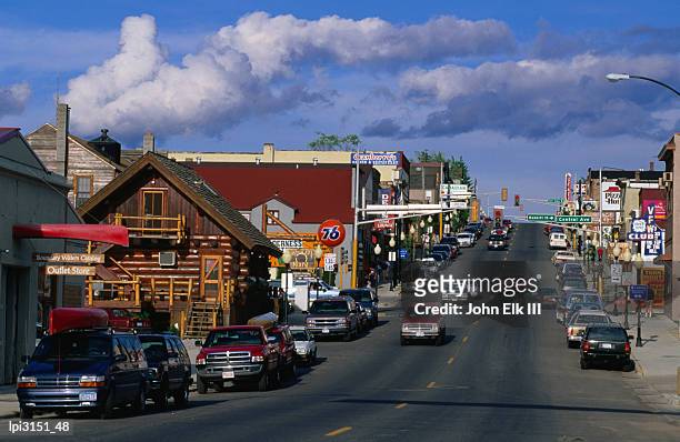 main street of town, ely, united states of america - ely ストックフォトと画像