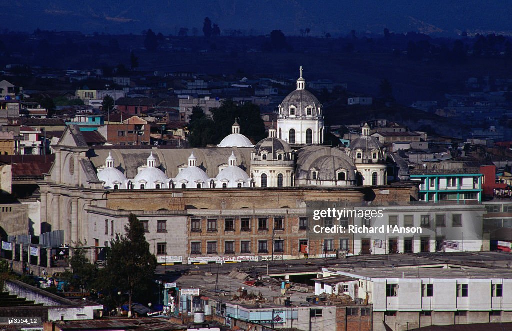 Restored Colonial cathedral, Quetzaltenango, Guatemala, Central America & the Caribbean