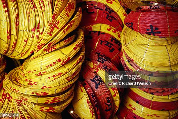 chinese lanterns at kek lok si temple, georgetown, penang, malaysia, south-east asia - penang island stock pictures, royalty-free photos & images