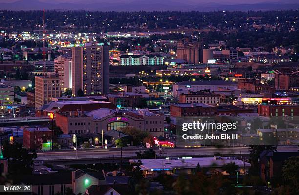 city from cliff avenue, spokane, united states of america - spokane stockfoto's en -beelden