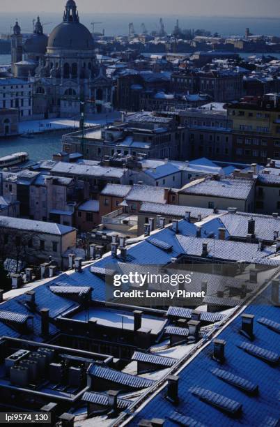 city rooftops seen from chiesa di santa maria della salute, venice, italy - lpiowned stock pictures, royalty-free photos & images