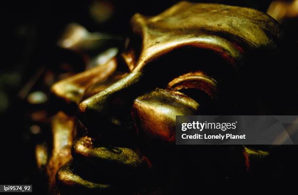 detail of carnival masks for sale, venice, italy - lpiowned stock pictures, royalty-free photos & images