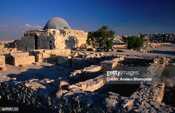 umayyad palace complex on jebel al-qalaa, amman, jordan - anders blomqvist 個照片及圖片檔