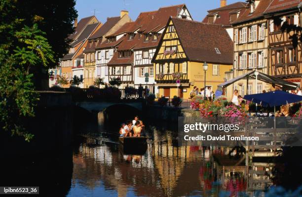 canal in petite venise., colmar, alsace, france, europe - venise stock pictures, royalty-free photos & images