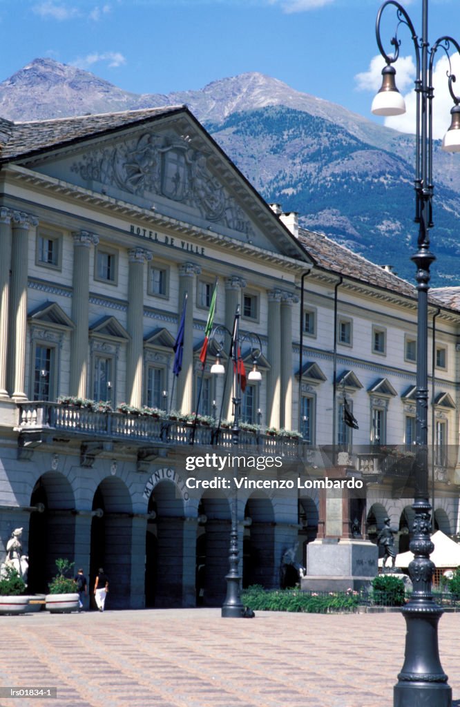 Italy, Valle D'Aosta, Aosta, Town Hall