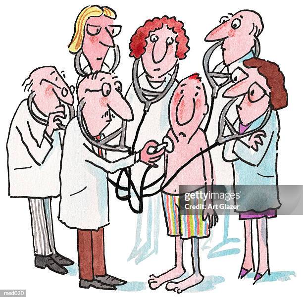 Cartoons Clinical Rotation Doctor Patient Conversation Cartoon High Res Illustrations - Getty Images