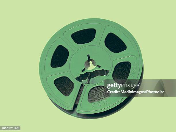 close-up of a film reel - bobine de film - fotografias e filmes do acervo