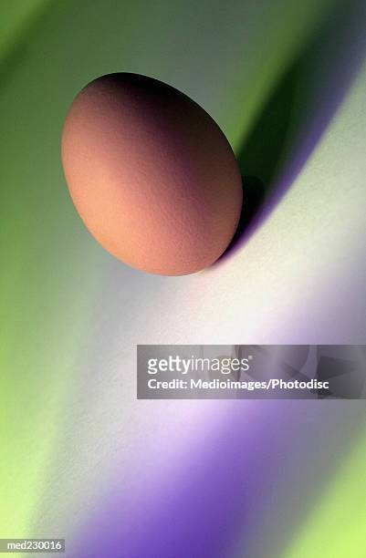 an egg on a table - egg ストックフォトと画像