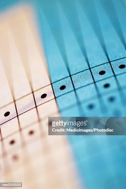 close-up of frets on a guitar arm - intersected stock pictures, royalty-free photos & images