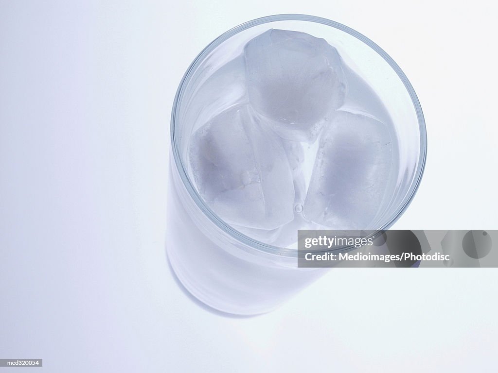 Close-up of a glass of alcohol with ice