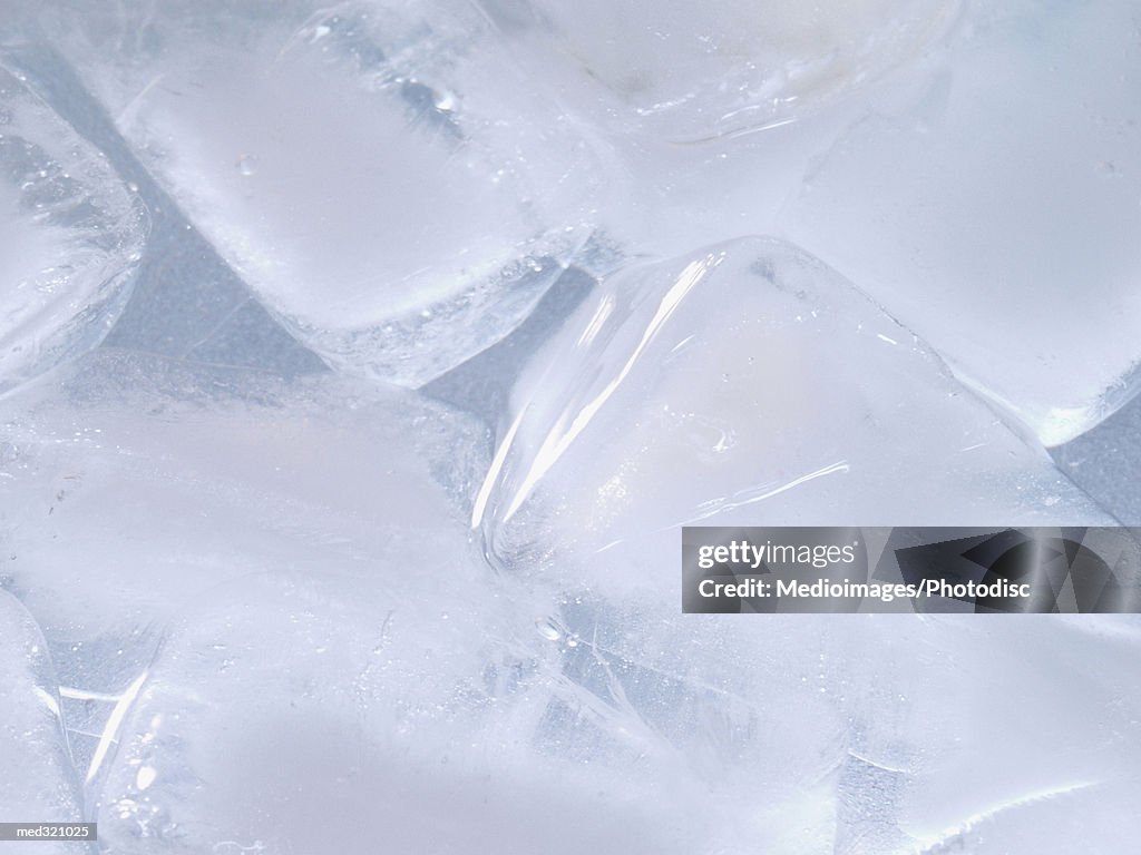 Close-up of ice cubes