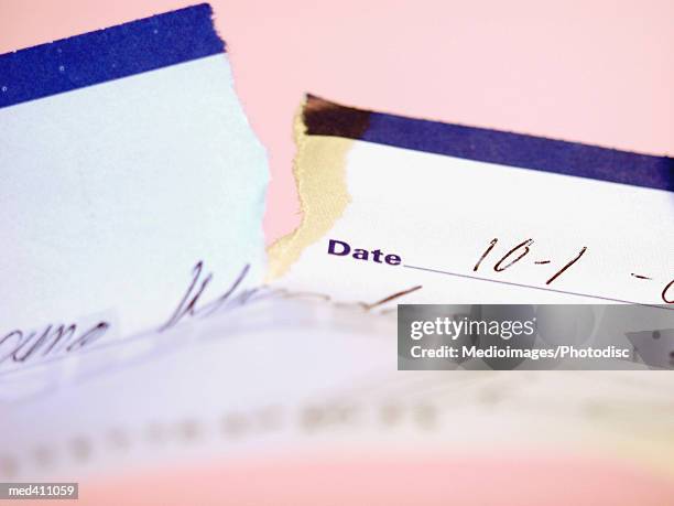 Teared Check 108 Ripping Up Check Stock Photos, High-Res Pictures, and Images ...