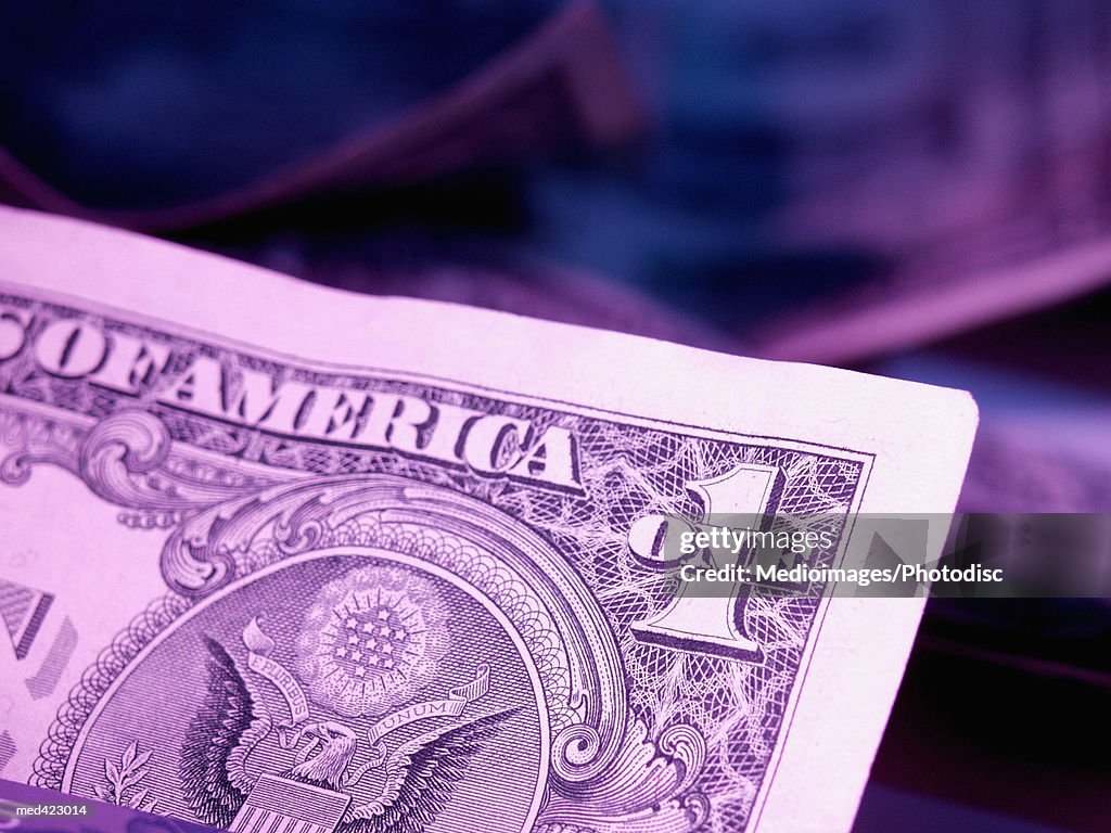 Close-up of an American bank note