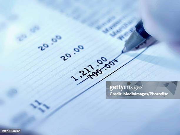 close-up of a person's hand writing with a pen - intersected stock pictures, royalty-free photos & images