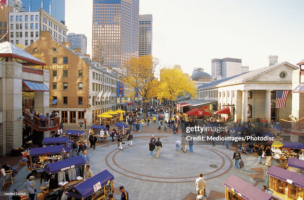 Quincy Market in Boston, Massachusetts, USA