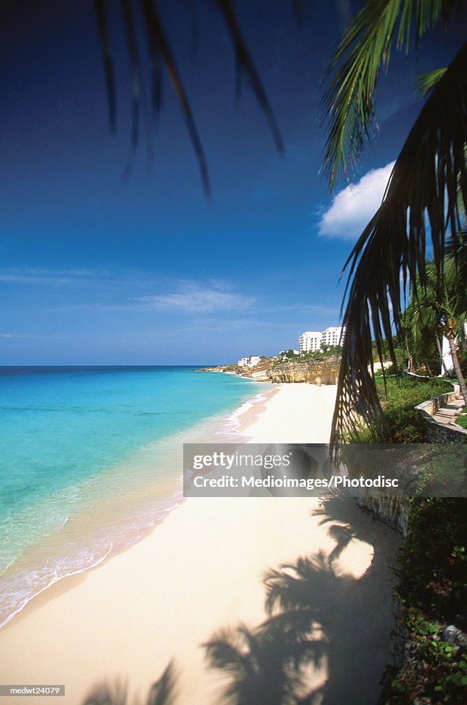 Cupecoy Beach on St. Martin, Caribbean