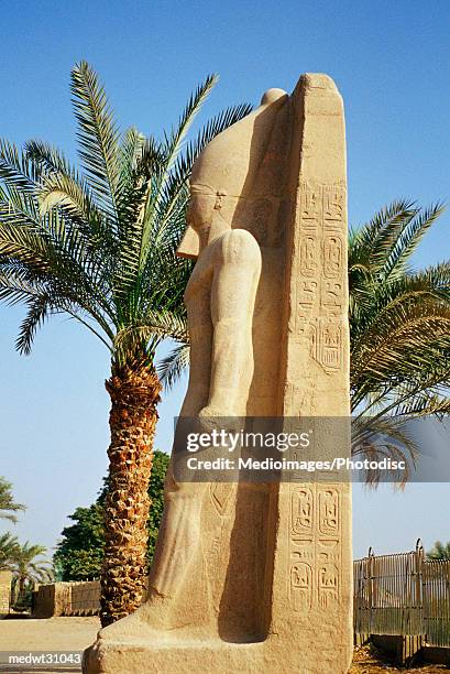 ramesses ii statue from the ancient city of memphis, egypt - alabaster stock pictures, royalty-free photos & images