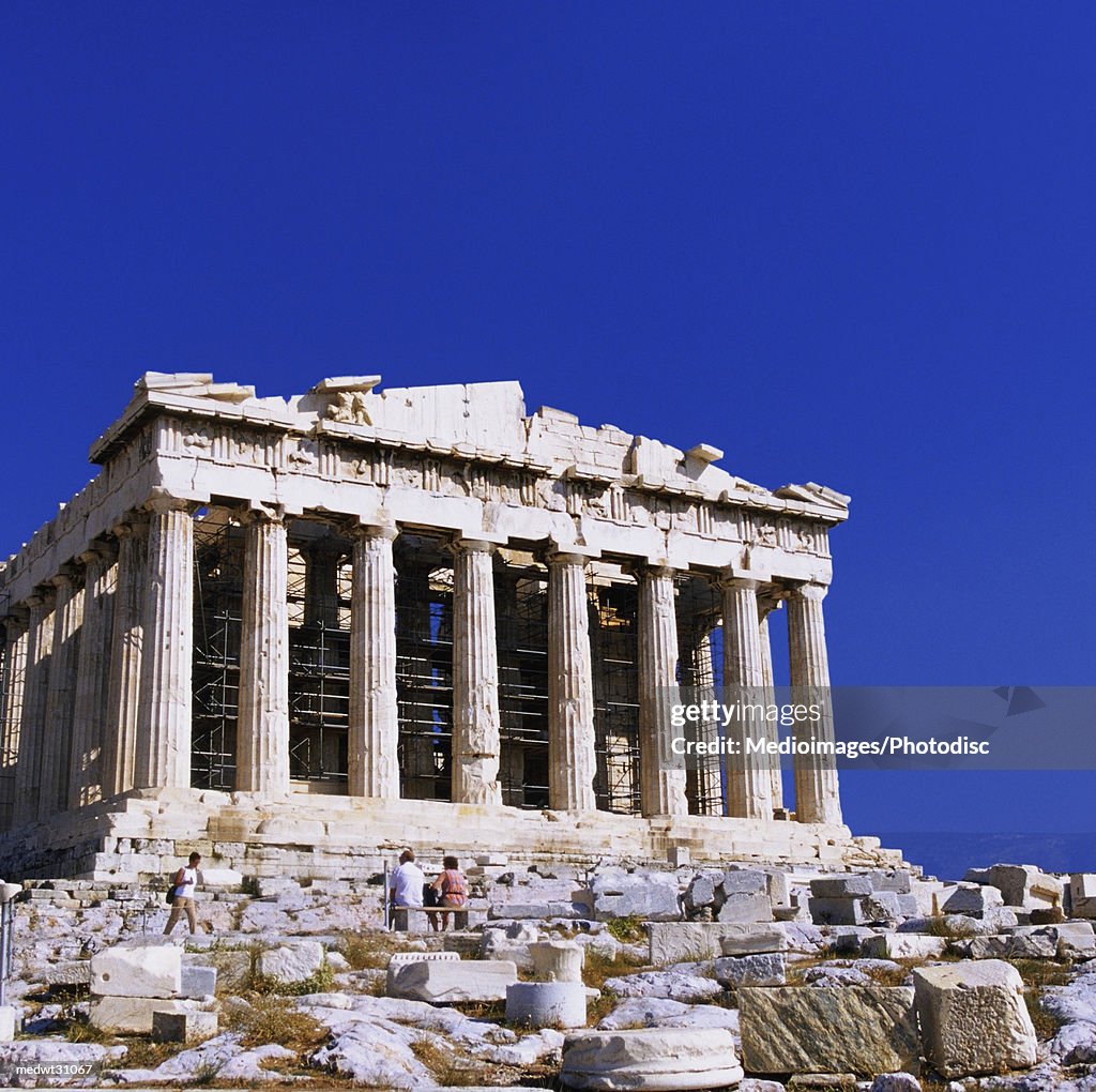 The Parthenon, the main temple on the Acropolis at Athens, Greece