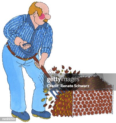 Mr. Creating Compost Pile Mr. Creating Compost Pile