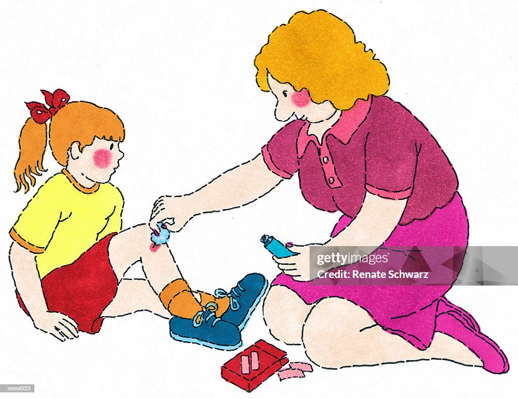Mrs Providing First Aid High-Res Vector Graphic - Getty Images Mrs Providing First Aid High-Res Vector Graphic - Getty Images