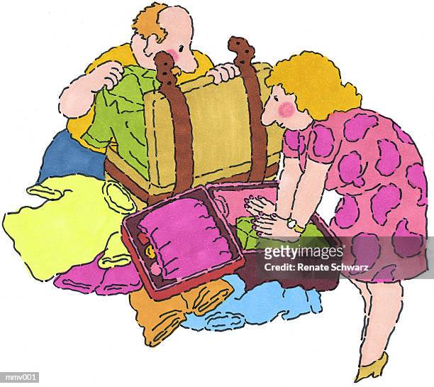 110 Packing Bag Cartoon High Res Illustrations - Getty Images