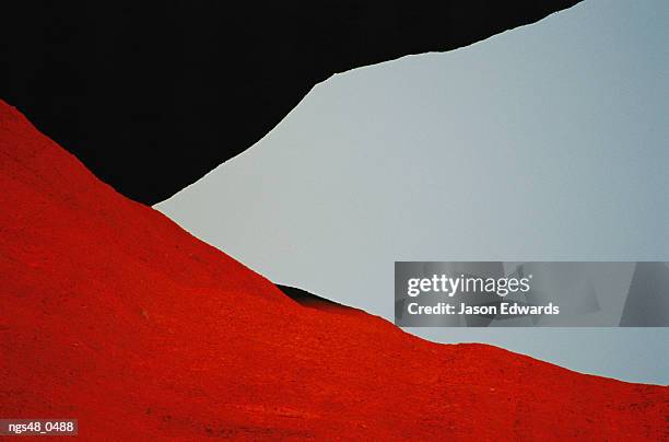 uluru national park, northern territory, australia. abstract of rock formations. - northern rock stock-fotos und bilder