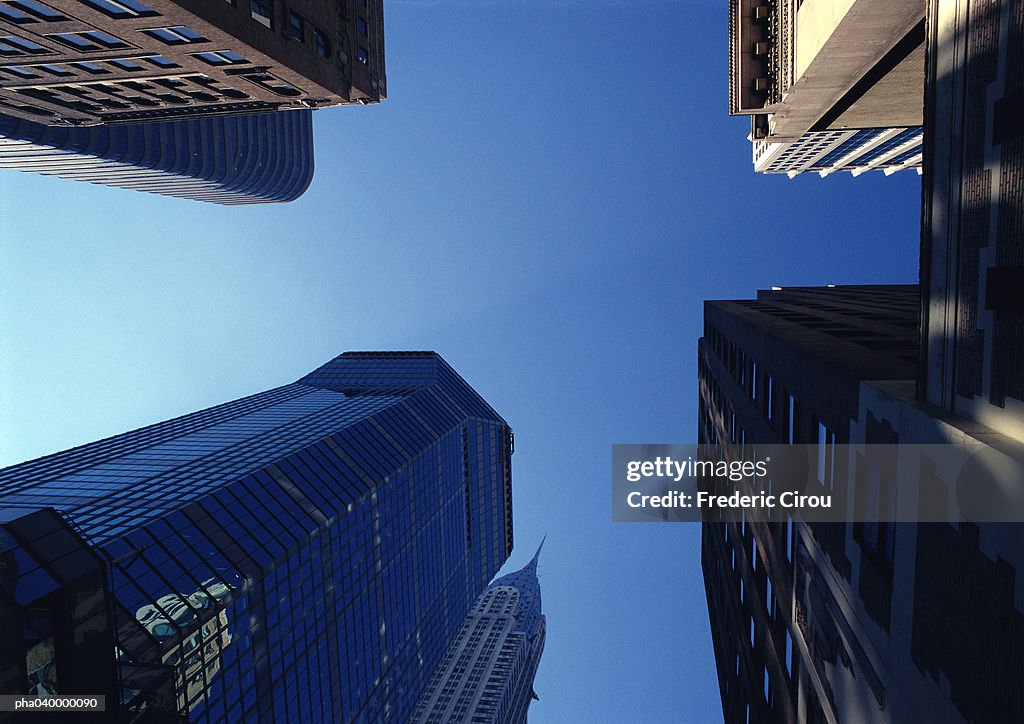 Skyscrapers, low angle view