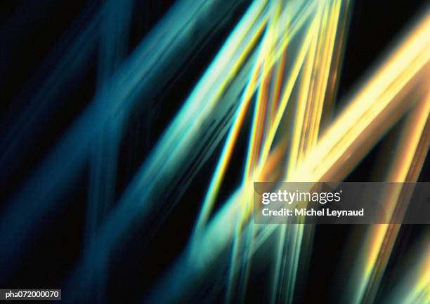 light effect, yellows, blues and greens. - intersected stock pictures, royalty-free photos & images