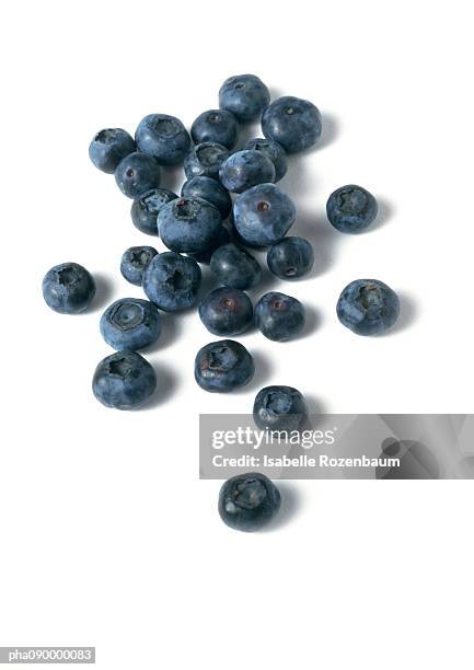 blueberries, white background - blueberry ストックフォトと画像