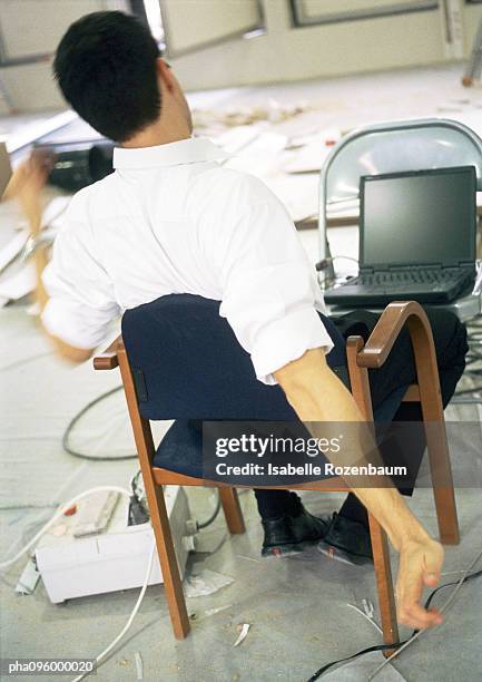 Stretching In Front Of Computer Photos and Premium High Res Pictures ...