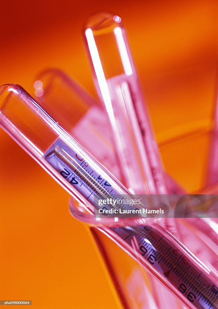 Thermometers, close-up