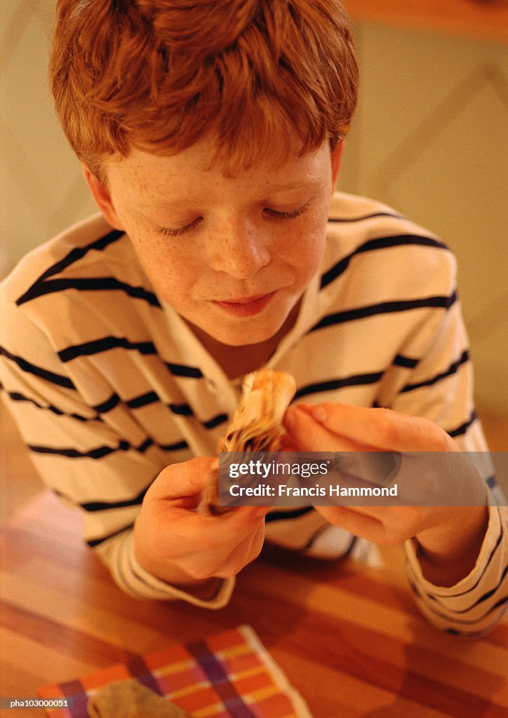 Child, eyes closed, portrait