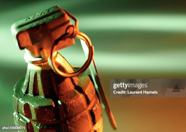 hand grenade, close-up. - hand grenade stock pictures, royalty-free photos & images